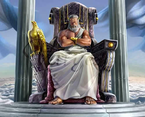 Zeus ist der oberste Gott auf dem Olymp